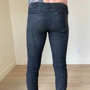 Rufskin Stretch Pants Dark Gray/Black Size 28